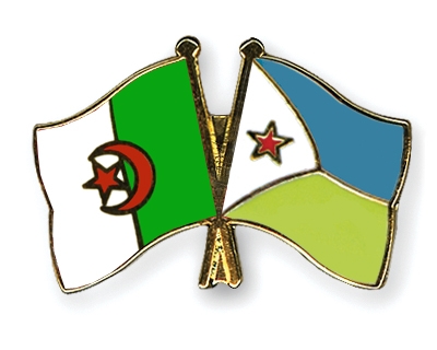 Fahnen Pins Algerien Dschibuti