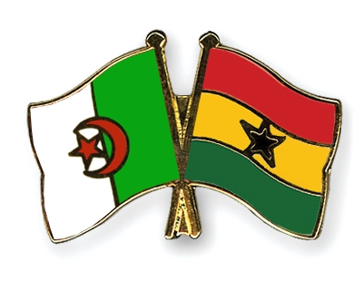 Fahnen Pins Algerien Ghana