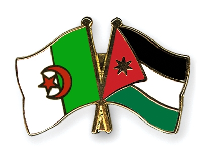 Fahnen Pins Algerien Jordanien