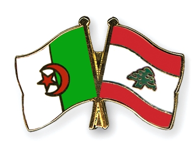 Fahnen Pins Algerien Libanon