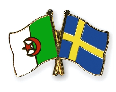 Fahnen Pins Algerien Schweden