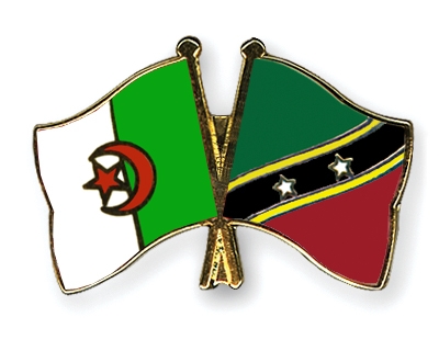 Fahnen Pins Algerien St-Kitts-und-Nevis