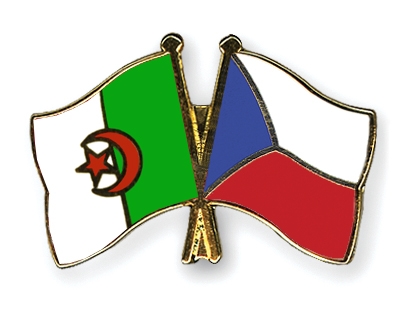 Fahnen Pins Algerien Tschechische-Republik