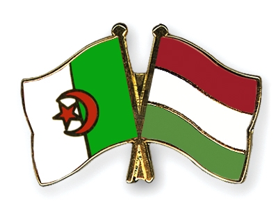 Fahnen Pins Algerien Ungarn
