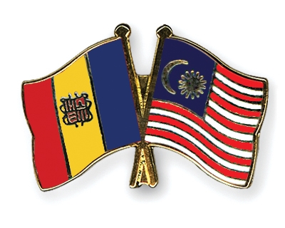 Fahnen Pins Andorra Malaysia