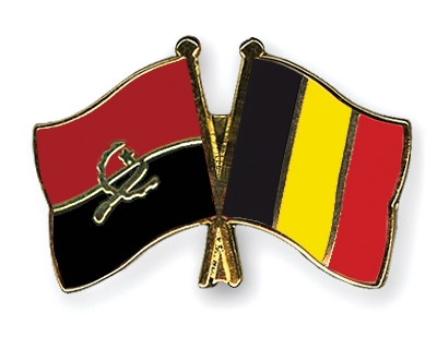 Fahnen Pins Angola Belgien