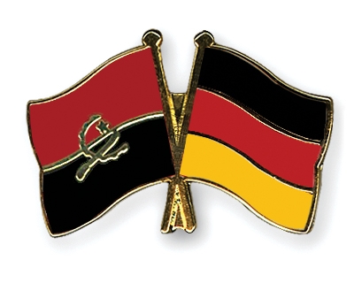 Fahnen Pins Angola Deutschland