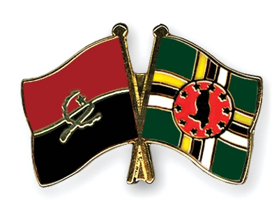 Fahnen Pins Angola Dominica