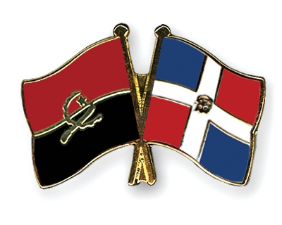 Fahnen Pins Angola Dominikanische-Republik