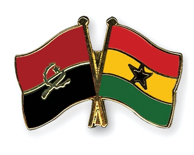 Fahnen Pins Angola Ghana