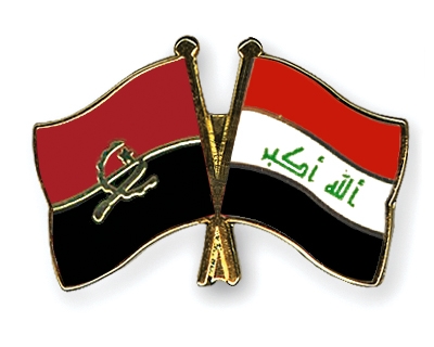 Fahnen Pins Angola Irak