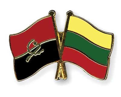Fahnen Pins Angola Litauen