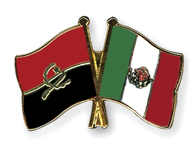 Fahnen Pins Angola Mexiko