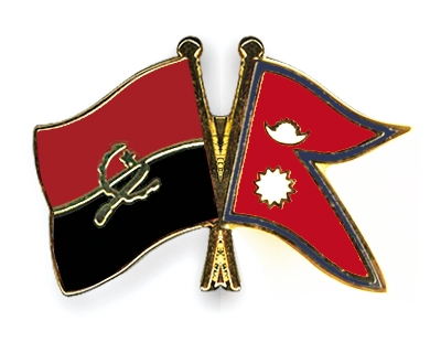 Fahnen Pins Angola Nepal