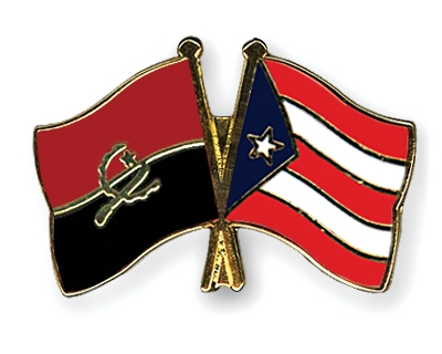 Fahnen Pins Angola Puerto-Rico