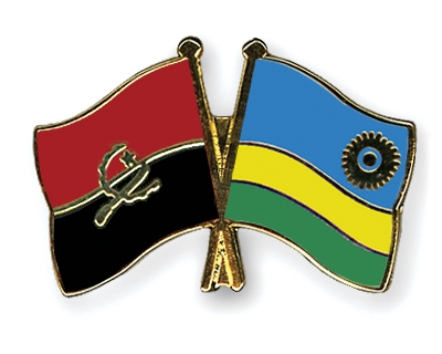 Fahnen Pins Angola Ruanda