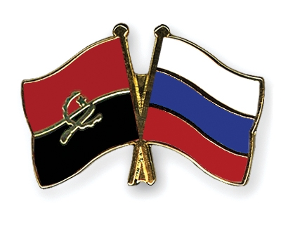 Fahnen Pins Angola Russland