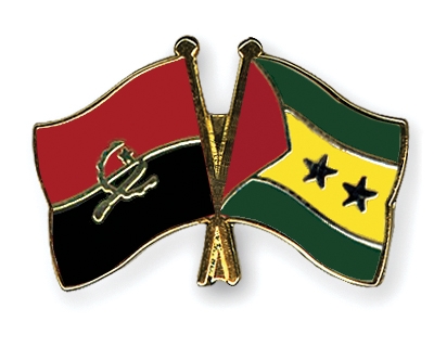Fahnen Pins Angola Sao-Tome-und-Principe