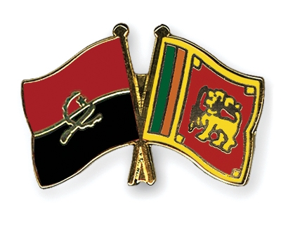Fahnen Pins Angola Sri-Lanka