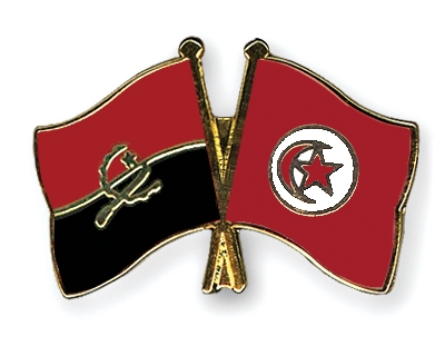 Fahnen Pins Angola Tunesien
