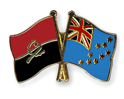 Fahnen Pins Angola Tuvalu