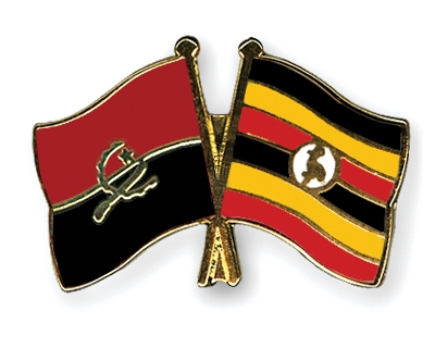 Fahnen Pins Angola Uganda