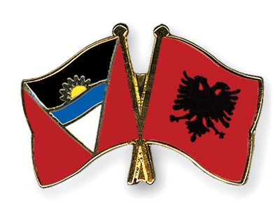 Fahnen Pins Antigua-und-Barbuda Albanien