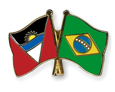 Fahnen Pins Antigua-und-Barbuda Brasilien