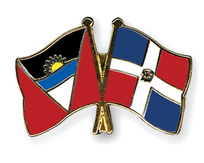 Fahnen Pins Antigua-und-Barbuda Dominikanische-Republik