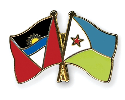 Fahnen Pins Antigua-und-Barbuda Dschibuti