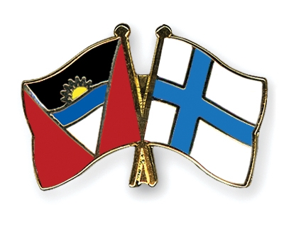 Fahnen Pins Antigua-und-Barbuda Finnland