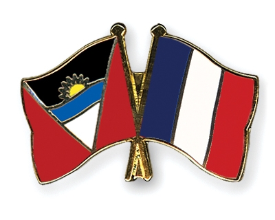 Fahnen Pins Antigua-und-Barbuda Frankreich