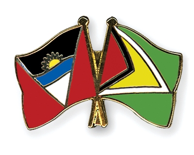 Fahnen Pins Antigua-und-Barbuda Guyana
