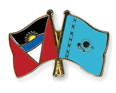 Fahnen Pins Antigua-und-Barbuda Kasachstan