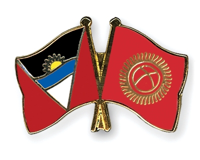 Fahnen Pins Antigua-und-Barbuda Kirgisistan