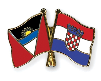 Fahnen Pins Antigua-und-Barbuda Kroatien