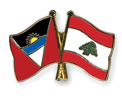 Fahnen Pins Antigua-und-Barbuda Libanon