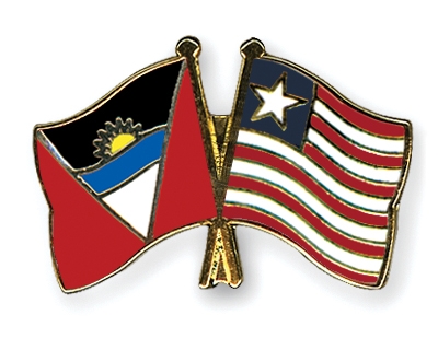 Fahnen Pins Antigua-und-Barbuda Liberia