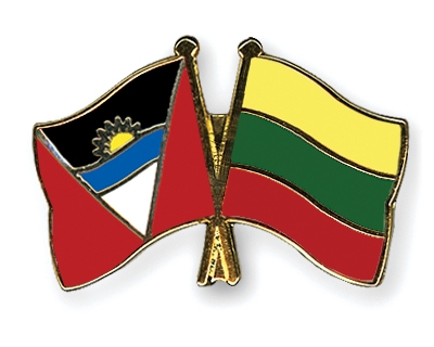 Fahnen Pins Antigua-und-Barbuda Litauen