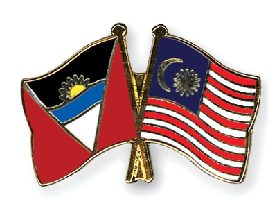 Fahnen Pins Antigua-und-Barbuda Malaysia