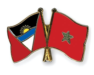 Fahnen Pins Antigua-und-Barbuda Marokko