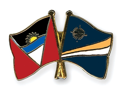 Fahnen Pins Antigua-und-Barbuda Marshallinseln
