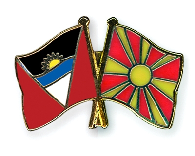 Fahnen Pins Antigua-und-Barbuda Mazedonien