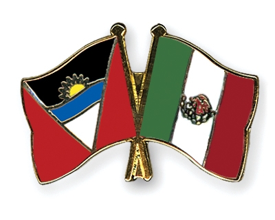 Fahnen Pins Antigua-und-Barbuda Mexiko