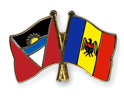 Fahnen Pins Antigua-und-Barbuda Moldau