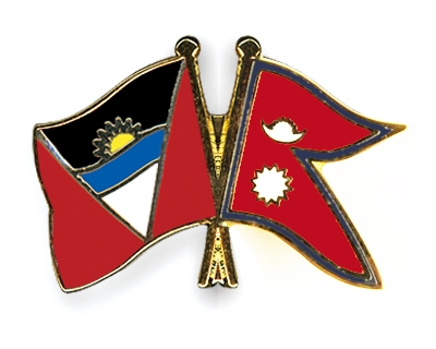 Fahnen Pins Antigua-und-Barbuda Nepal