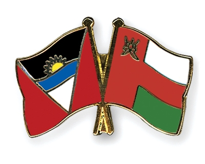 Fahnen Pins Antigua-und-Barbuda Oman