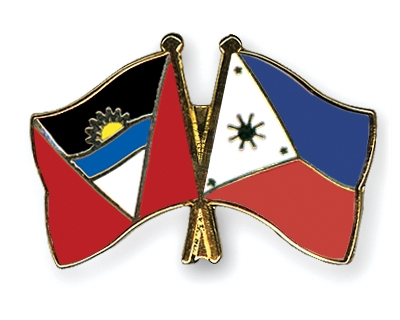 Fahnen Pins Antigua-und-Barbuda Philippinen