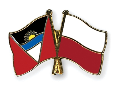 Fahnen Pins Antigua-und-Barbuda Polen