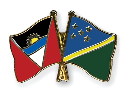 Fahnen Pins Antigua-und-Barbuda Salomonen